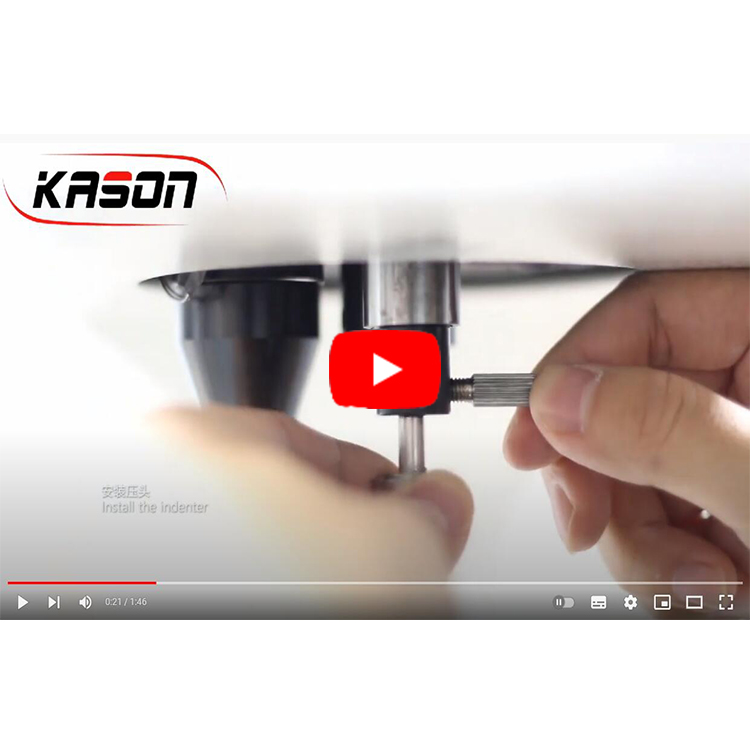 KASON Hardness Block Calibration Video of Brinell Hardness Tester