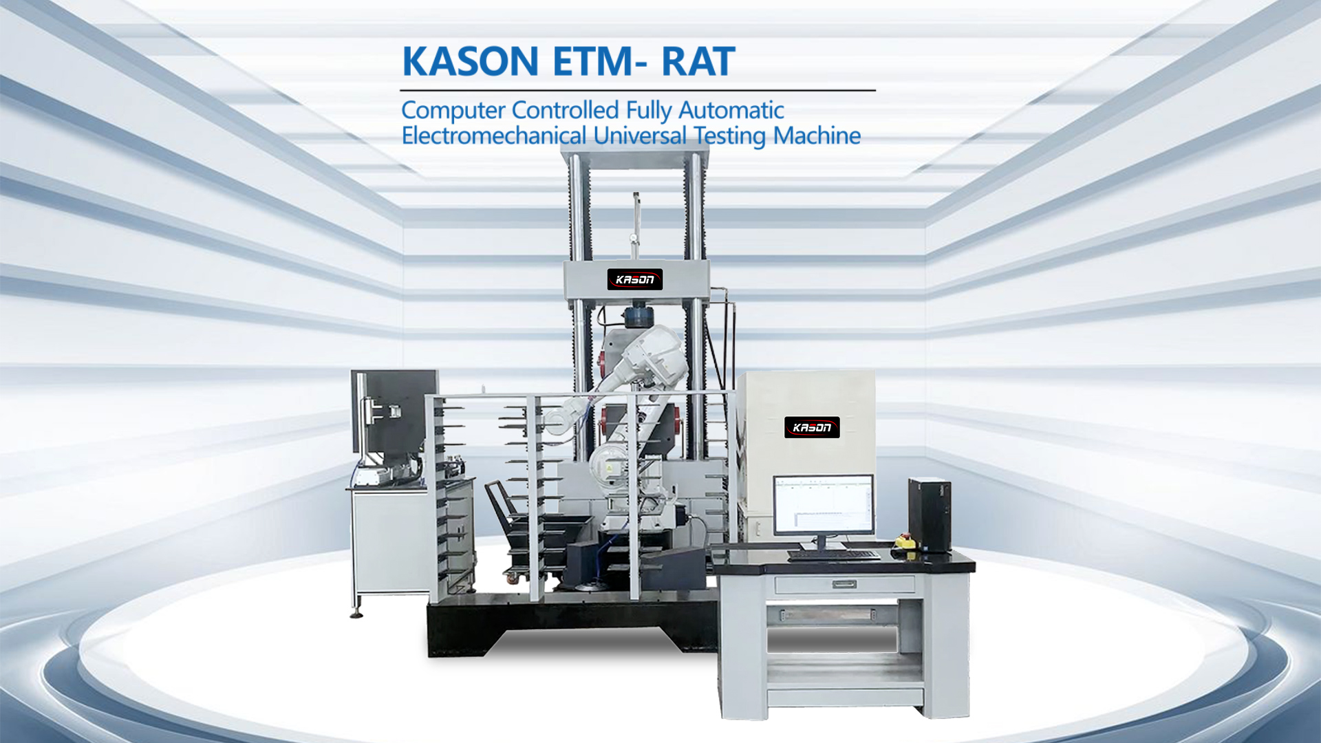 Système de machine d'essai entièrement automatique de robot KASON conforme à ISO 6892-1 et ASTM E8
