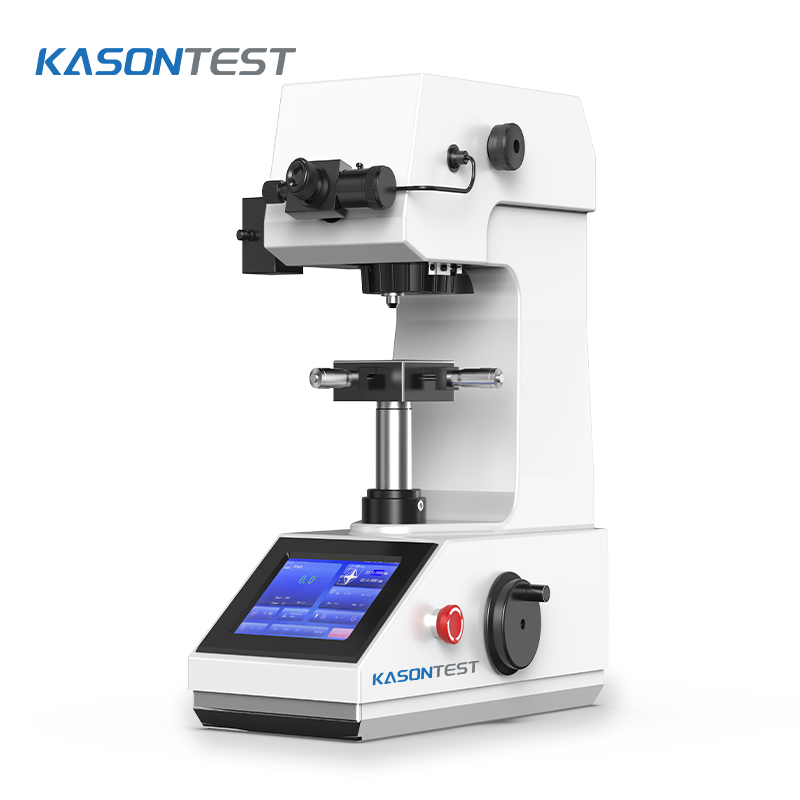 KASON HTV-5/10/30/50T টাচ স্ক্রিন ডিসপ্লে ম্যানুয়াল টারেট ভিকারস হার্ডনেস টেস্টার ওজন লোডিং সহ