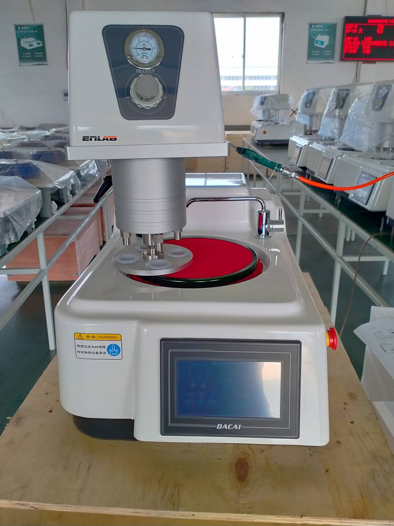 Máquina pulidora y rectificadora automática neumática de un solo disco: agilice la preparación de muestras metalográficas