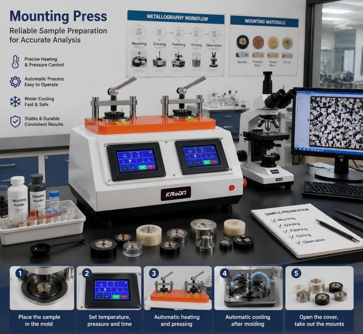What is Automatic Metallographic Specimen Mounting Press/ Hot Mounting Press Machine?