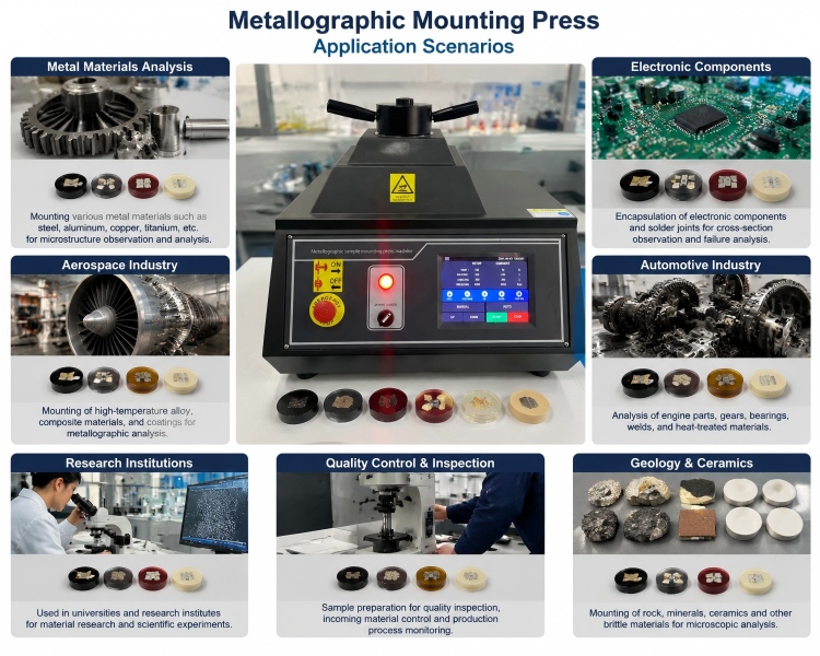 How to operate the Automatic Mounting Press Testing Machine ?  Specimens Mount machine