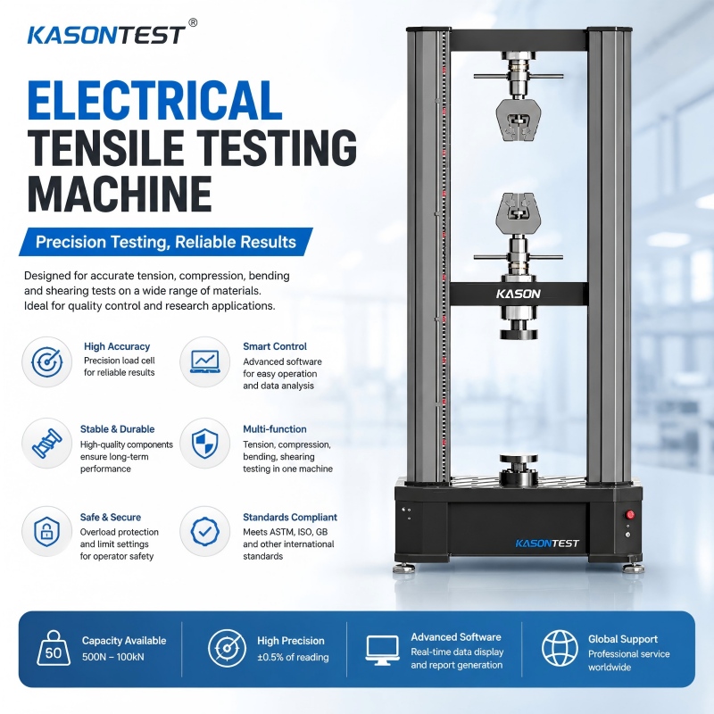 ASTM E8 ISO 6892 ASTM E21 Un cliente de Tailandia ofrece buenos comentarios sobre la máquina de prueba de tracción electrónica de 50 kn