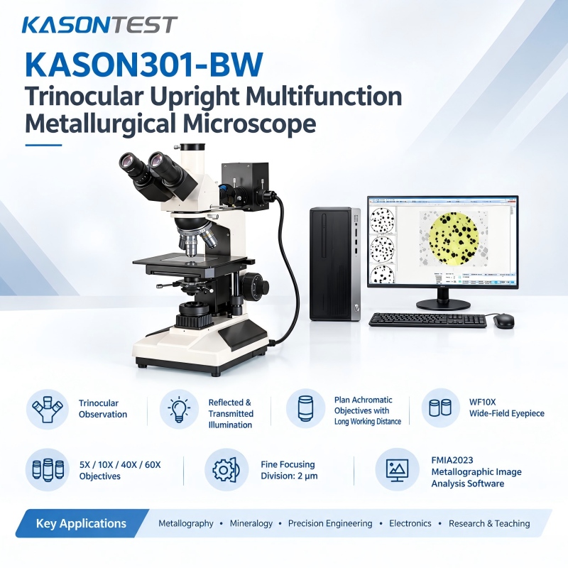 What is the Trinocular Upright Multifunction Metallurgical Microscope?